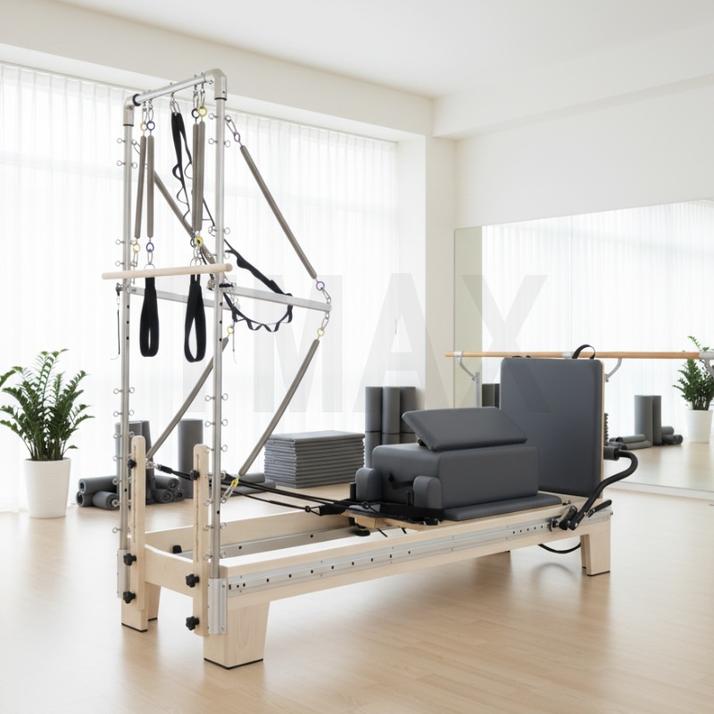 Pilates Yoga Core - YTYIN Tmax เครื่องปฏิรูปพิลาทิสสำหรับออกกำลังกายที่บ้าน คุณภาพดี พร้อมแท่นโยคะแบบ Half