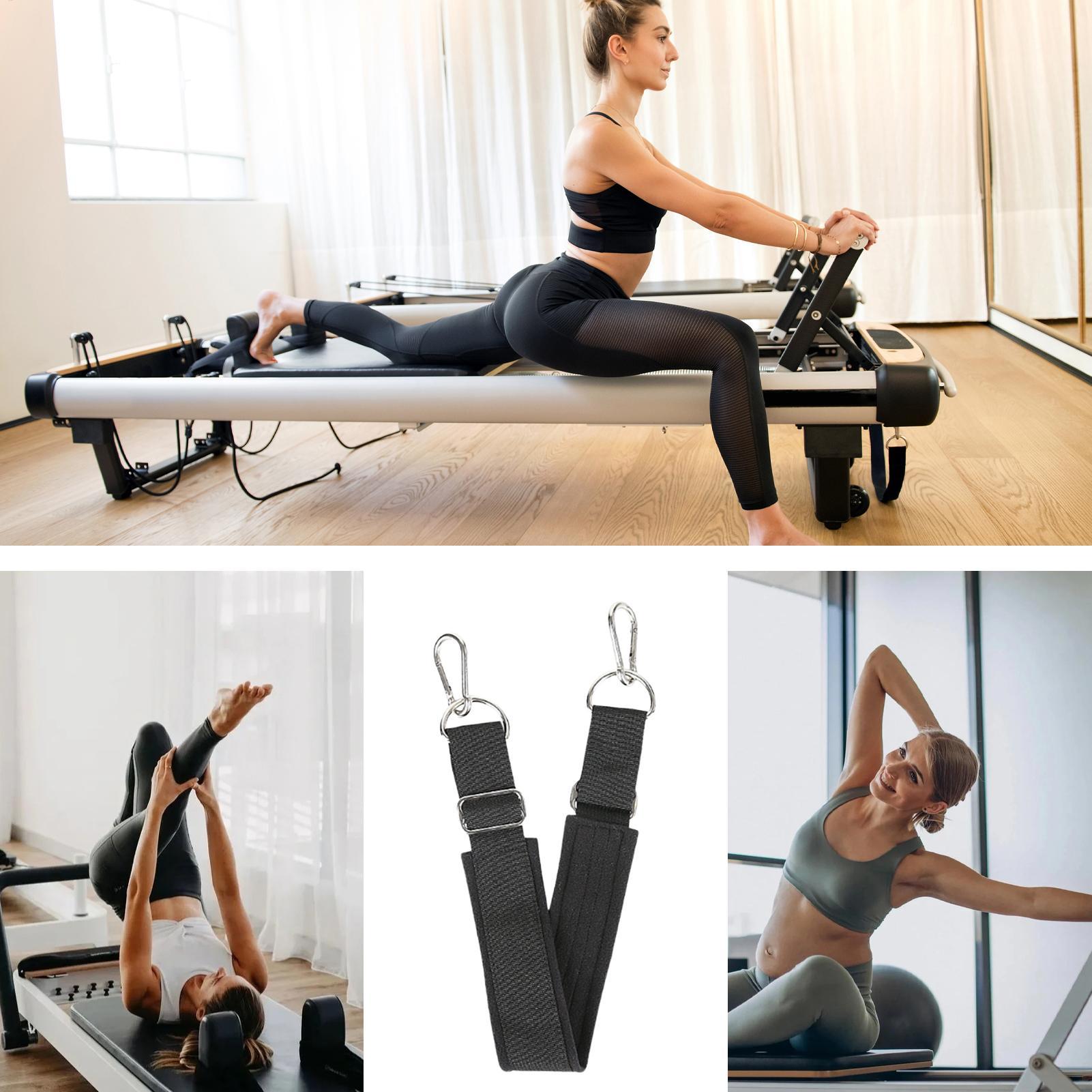 Pilates & Yoga Unleashed Studio - สายรัดเท้าพิลาทิสแบบหนา ปรับได้ กันลื่น ทนทาน สำหรับโยคะ พิลาทิส
