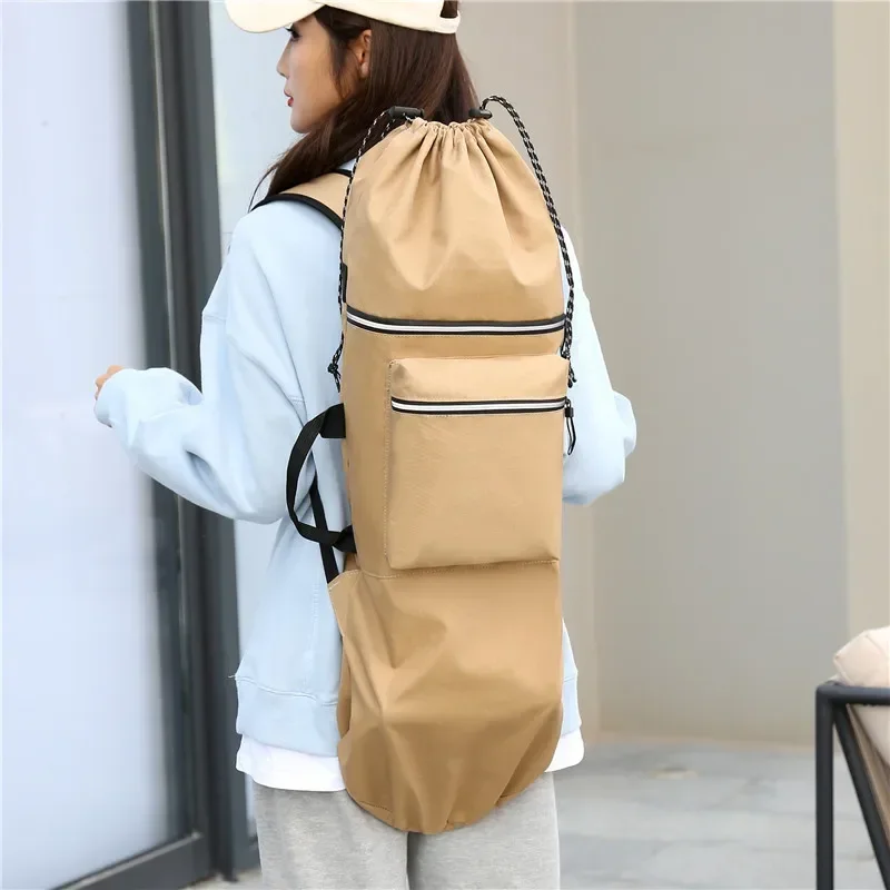 Pilates Yoga Bag - กระเป๋าสเก็ตบอร์ด Double Rocker น้ําหนักเบากันน้ํากระเป๋าโยคะฟิตเนสกระดานโต้คลื่นกระเป๋าขนาดใหญ่ความจุไหล่ Flipper กระเป๋า