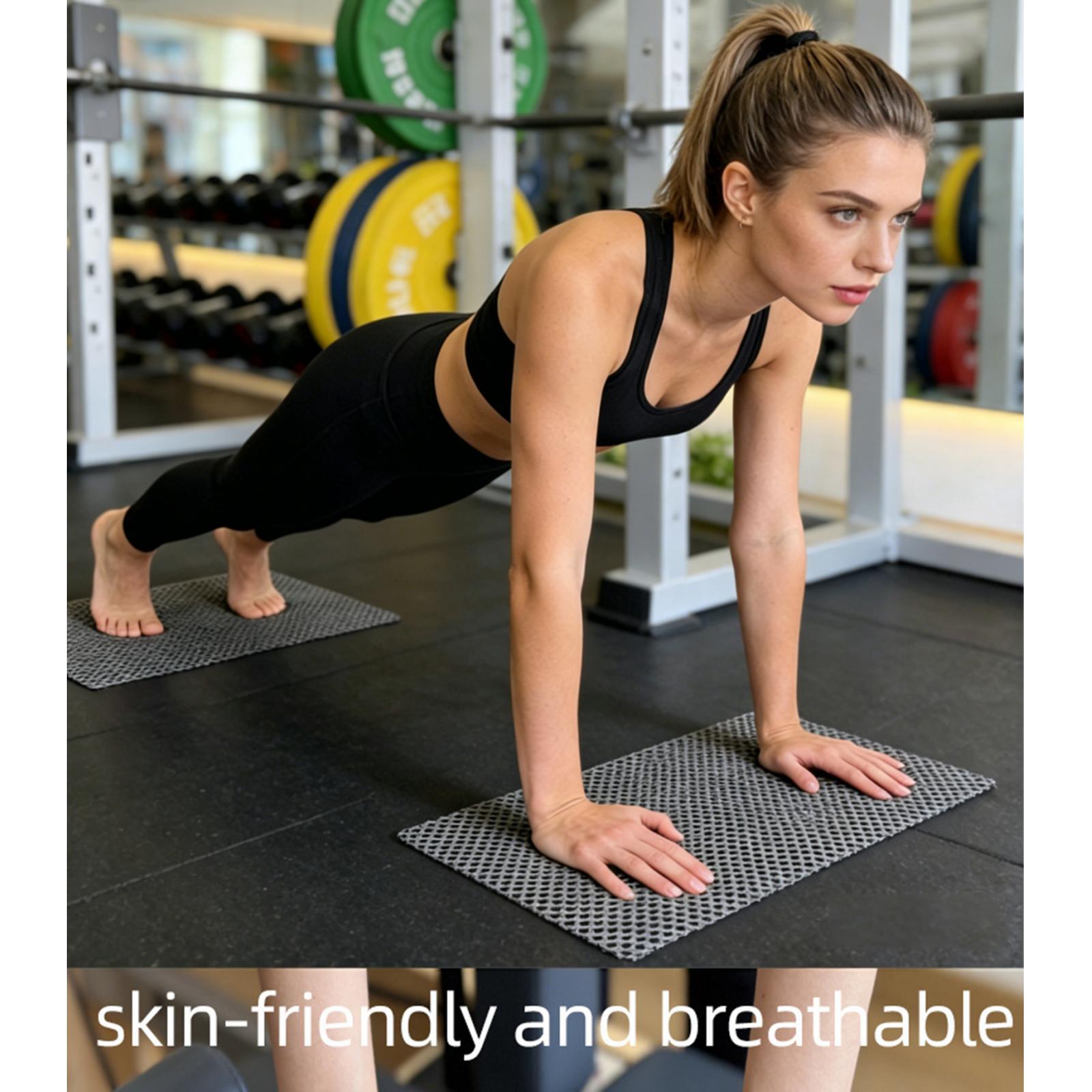 Pilates Yoga Core - แผ่นรองกันลื่นสำหรับพิลาทิส 2 ชิ้น/ชุด ทำจาก PVC คุณภาพดี