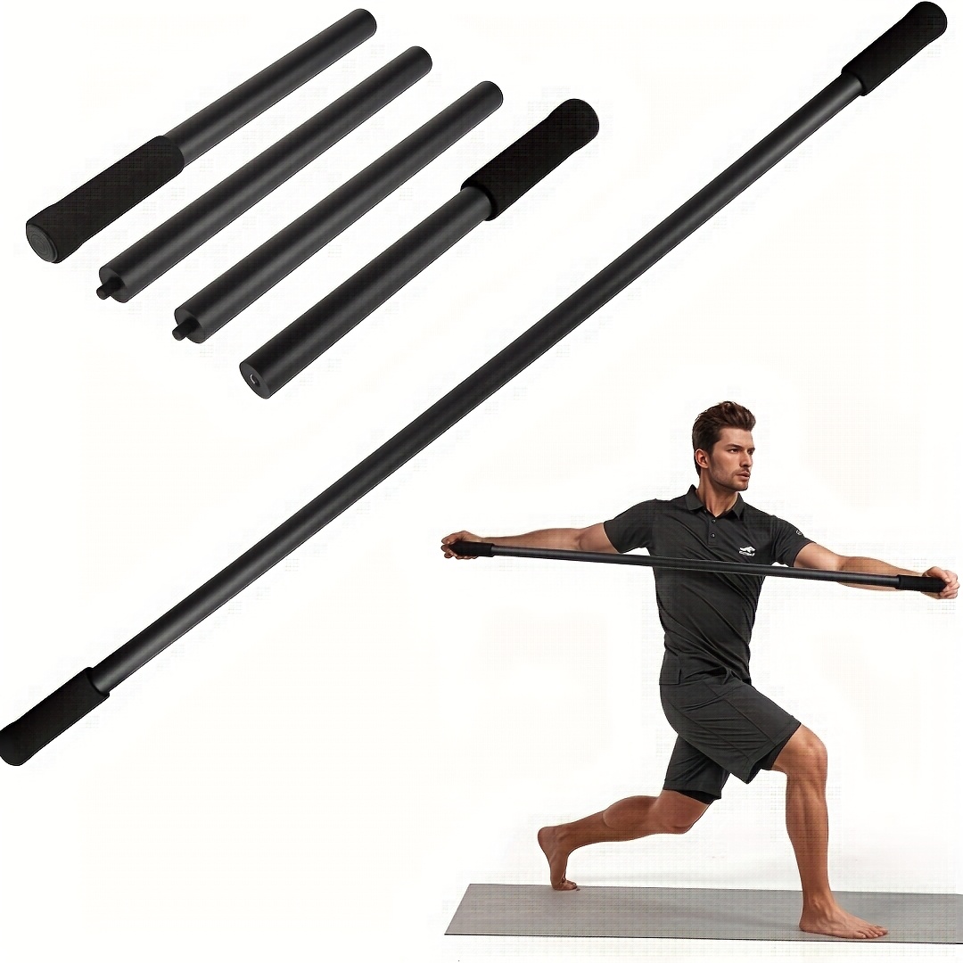 Pilates Yoga Stretching - ไม้โยคะแบบถอดได้ ปรับความยาวได้ บาร์แก้ไขท่าพิลาทิส ไม้ยืดออกกำลังกายแบบพกพา สำหรับฝึกโยคะ พิลาทิส