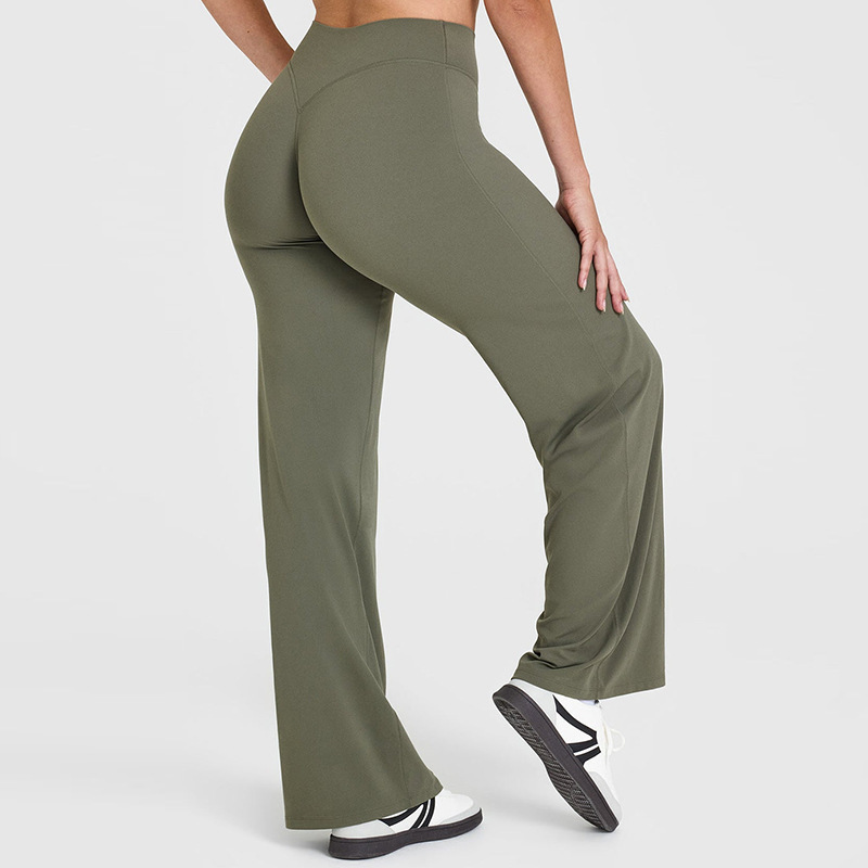 กางเกงกีฬาขายาวทรงตรง ผ้าเนื้อ - Pilates In Yoga Pants บทวิจารณ์และราคา