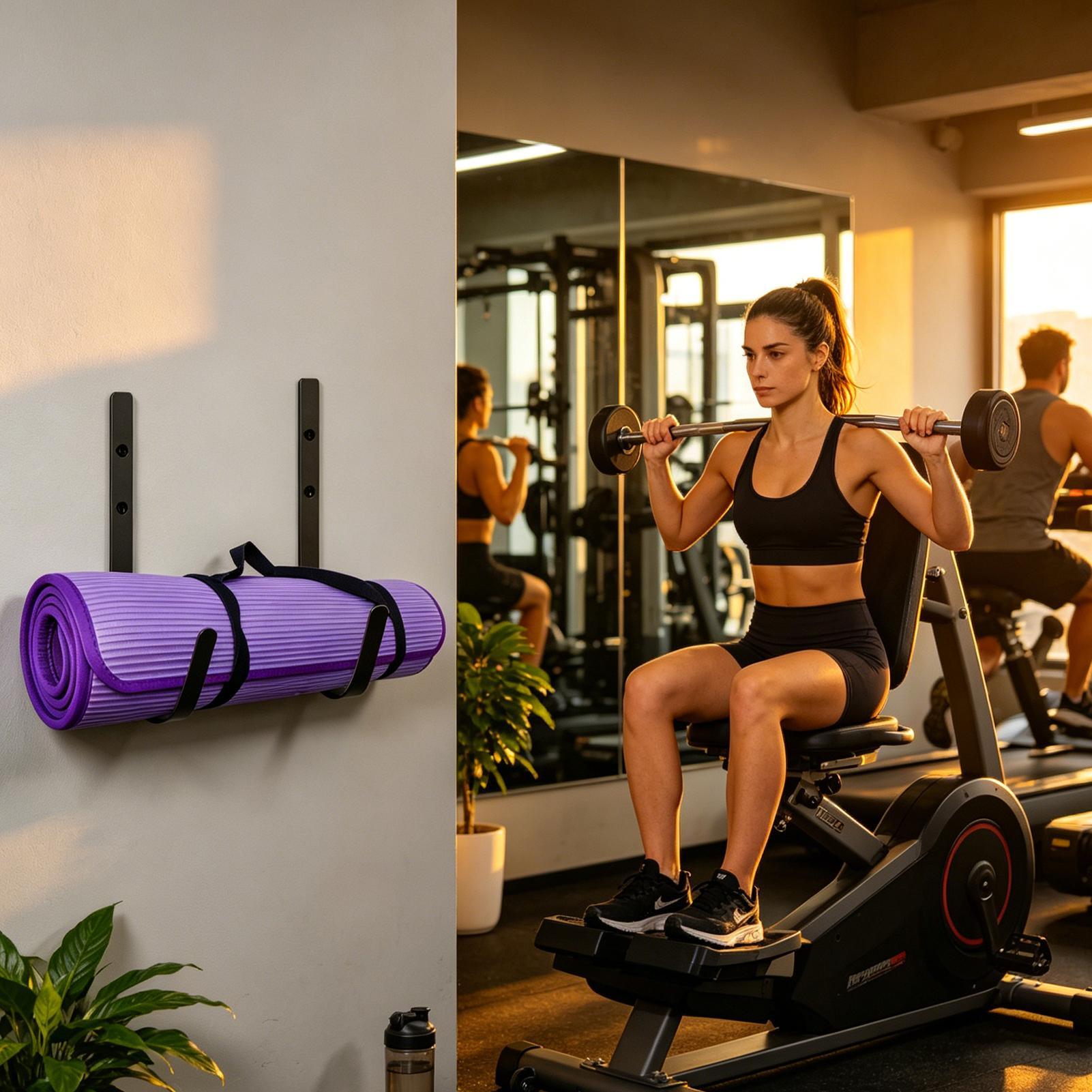 ที่แขวนเสื่อโยคะติดผนัง ชั้นวา - Pilates Yoga Garage บทวิจารณ์และราคา