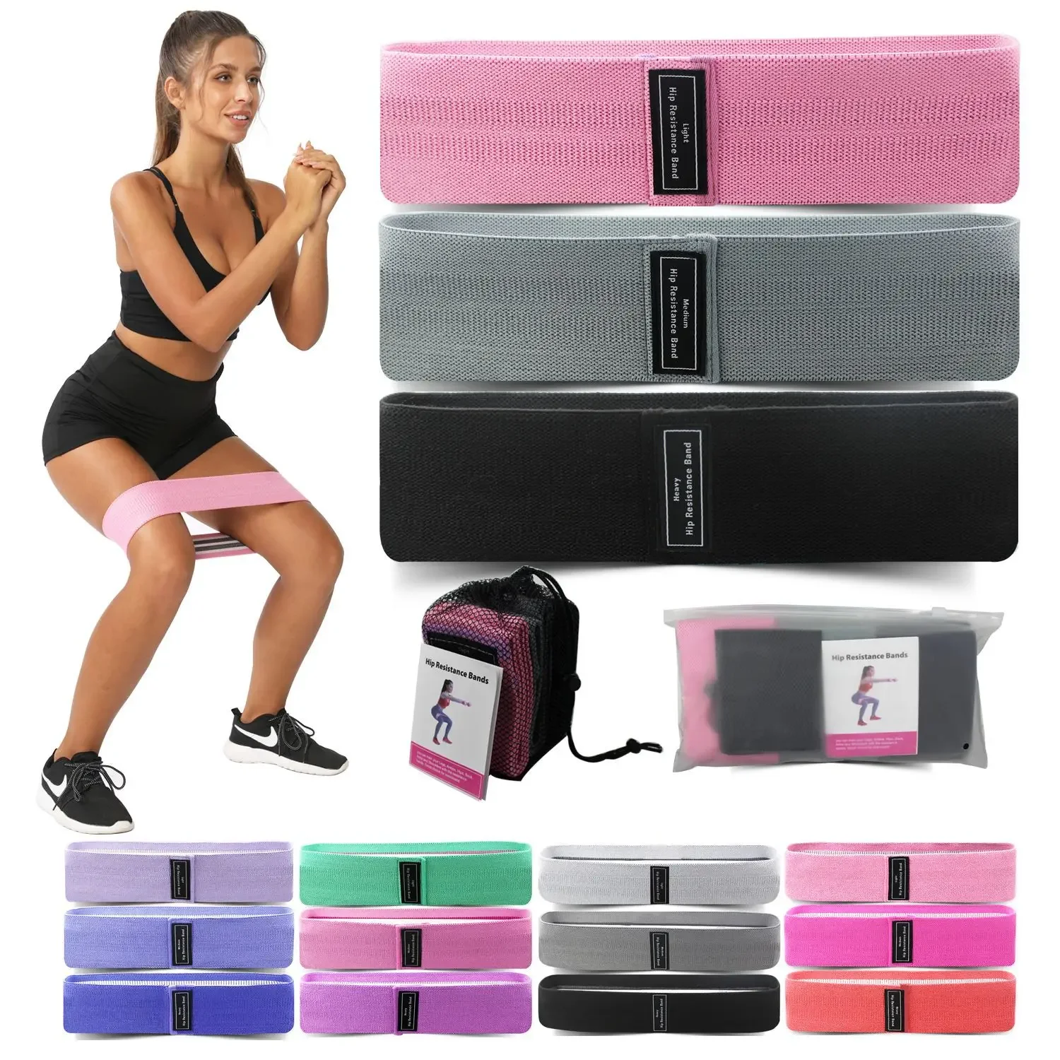 1/2/3PCS แถบยืดหยุ่นฟิตเนสความ - Pilates Yoga Core บทวิจารณ์และราคา