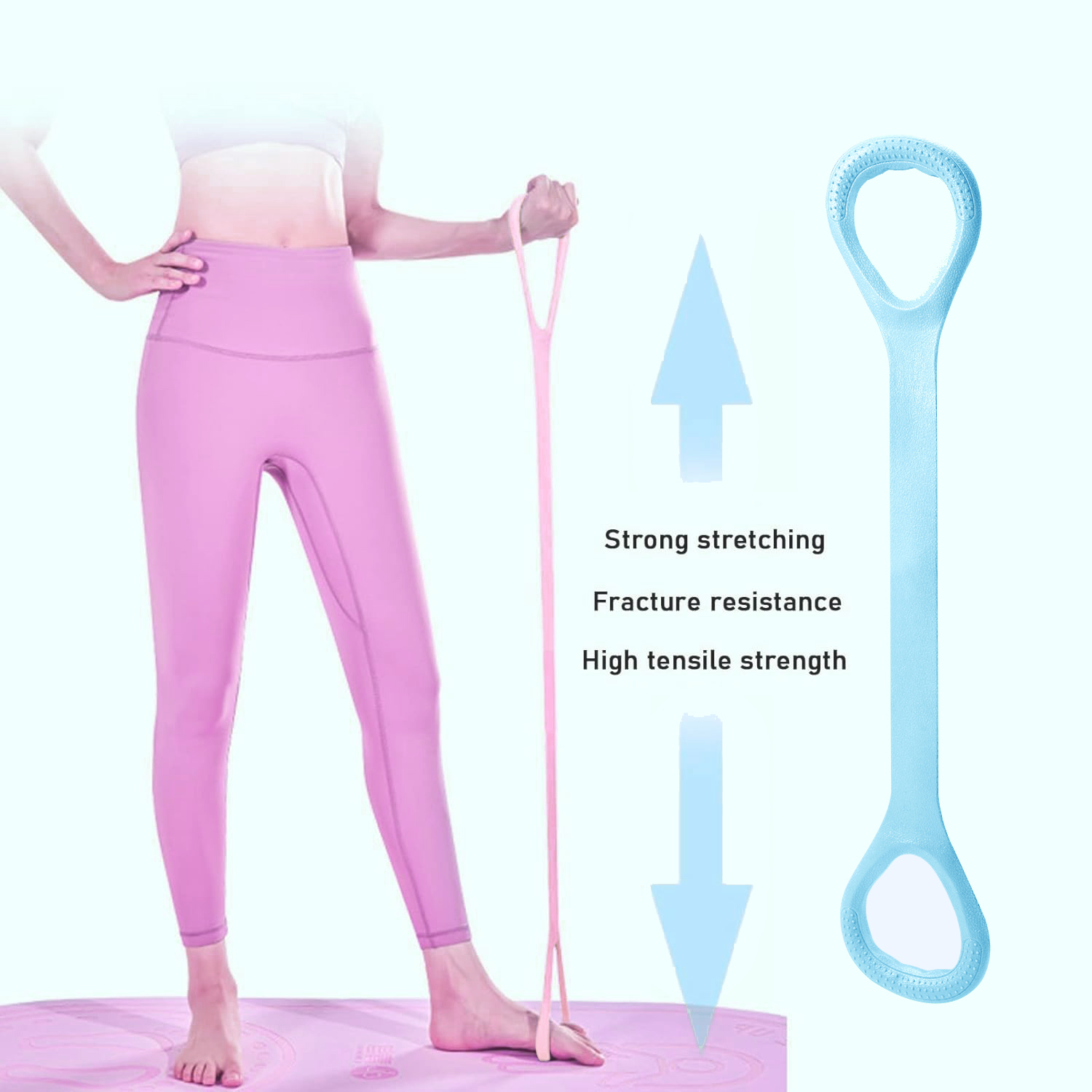 สายยางยืดออกกำลังกาย 8 เส้น สำ - Pilates Yoga Core บทวิจารณ์และราคา