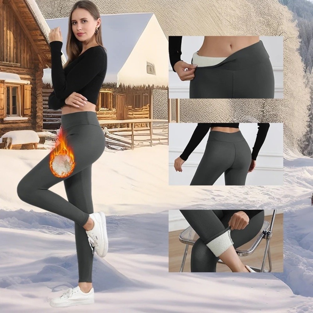 เลกกิ้งแฟชั่นเอวสูงบุขนแกะ ป้อ - Pilates In Yoga Pants บทวิจารณ์และราคา