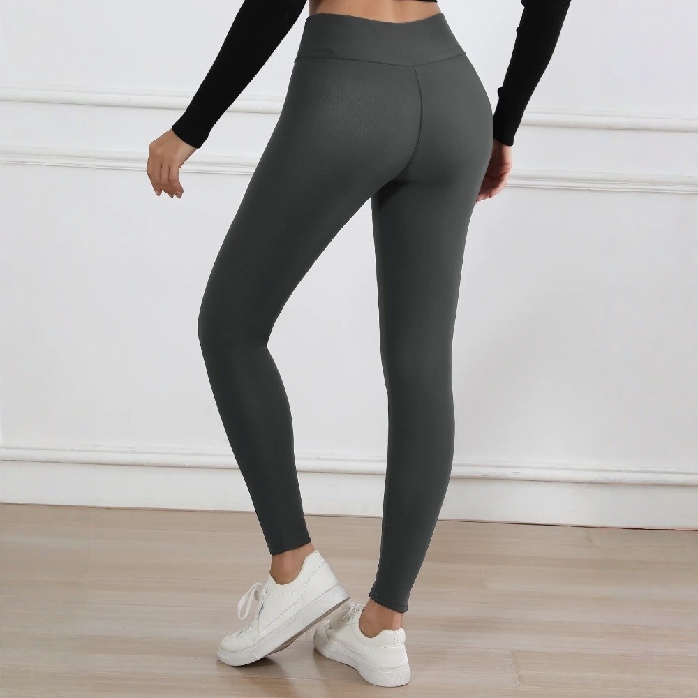 เลกกิ้งแฟชั่นเอวสูงบุขนแกะ ป้อ - Pilates In Yoga Pants บทวิจารณ์และราคา