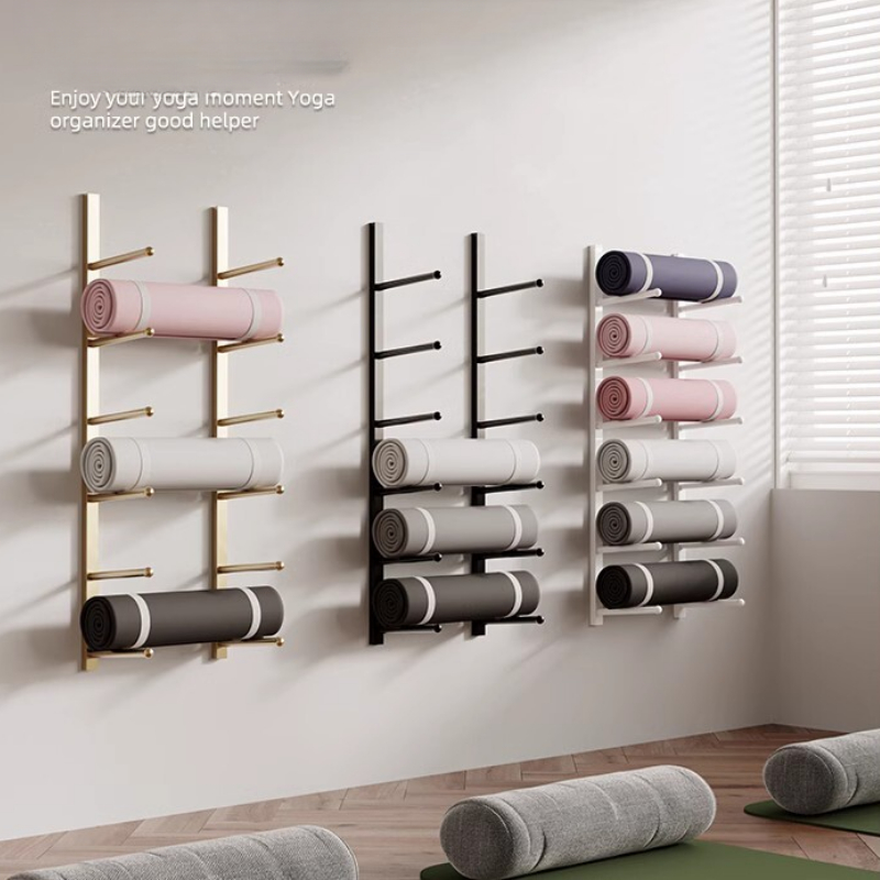 โยคะ Studio Wall Rack ความจุขน - Pilates Yoga Garage บทวิจารณ์และราคา