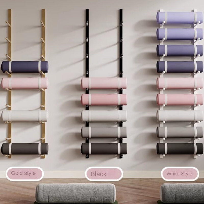 โยคะ Studio Wall Rack ความจุขน - Pilates Yoga Garage บทวิจารณ์และราคา