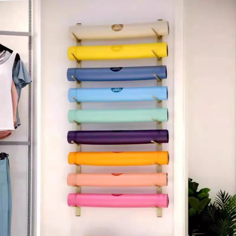 โยคะ Studio Wall Rack ความจุขน - Pilates Yoga Garage บทวิจารณ์และราคา