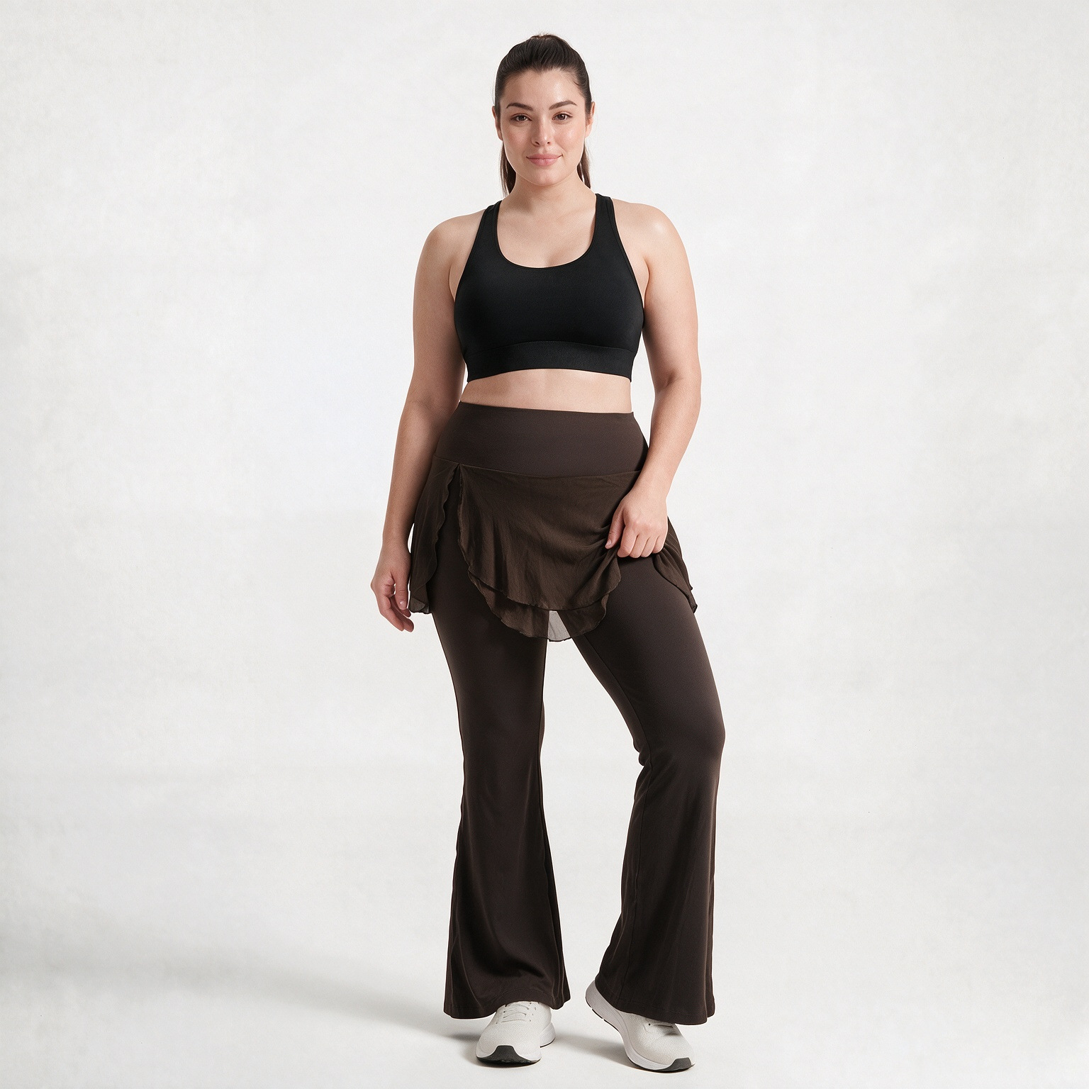 กางเกงโยคะผู้หญิงทรงขาตรงเนื้อ - Pilates In Yoga Pants บทวิจารณ์และราคา