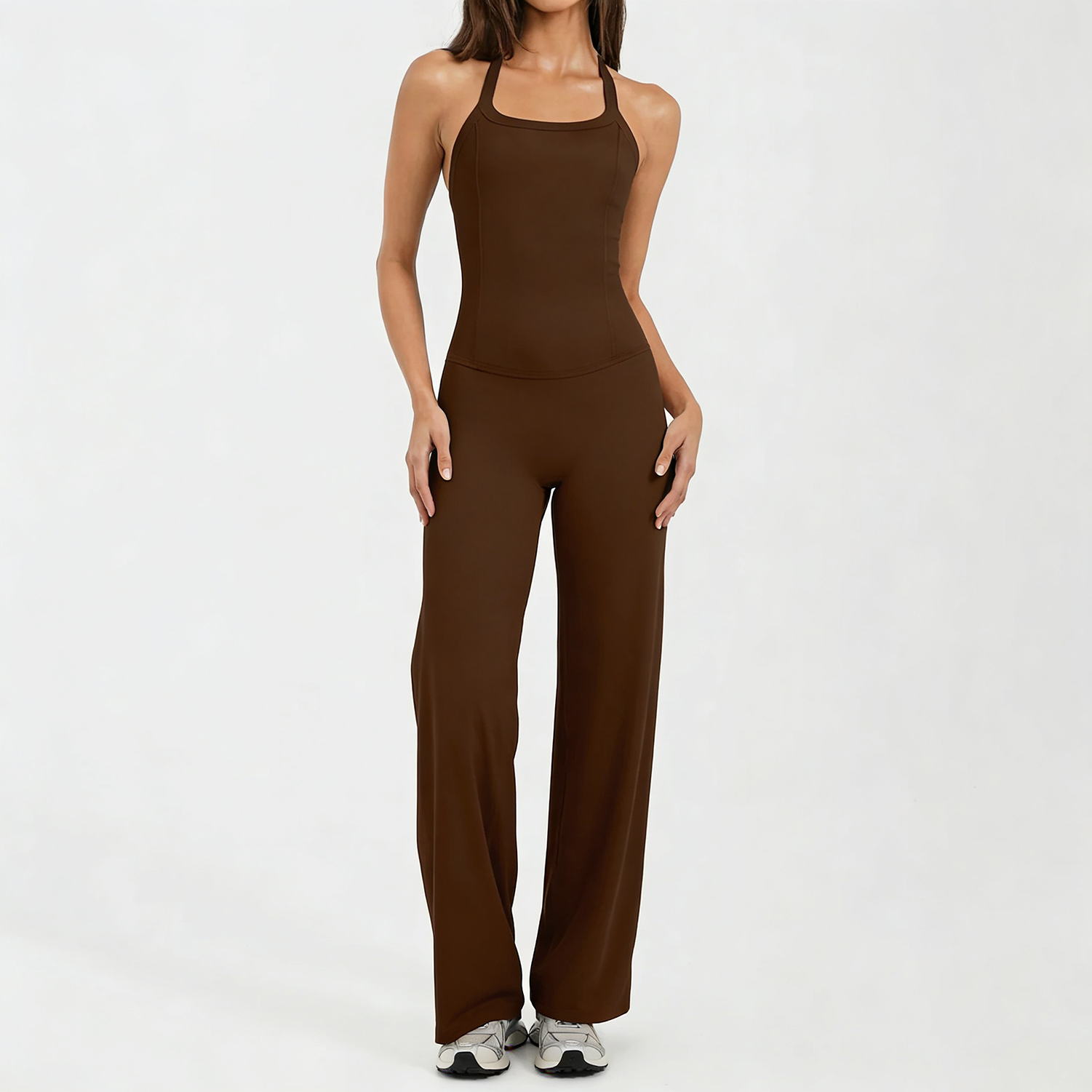 เสื้อกล้ามโยคะแบบผูกคอ ซับแรงก - Pilates In Yoga Pants บทวิจารณ์และราคา